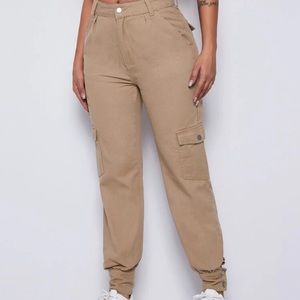 SHEIN Khaki Cargo Pants